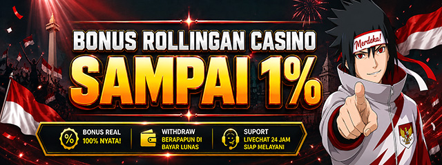 Bonus Rollingan Casino 1%
